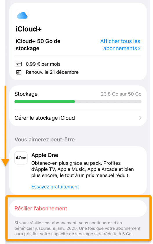 icloud prix stockage