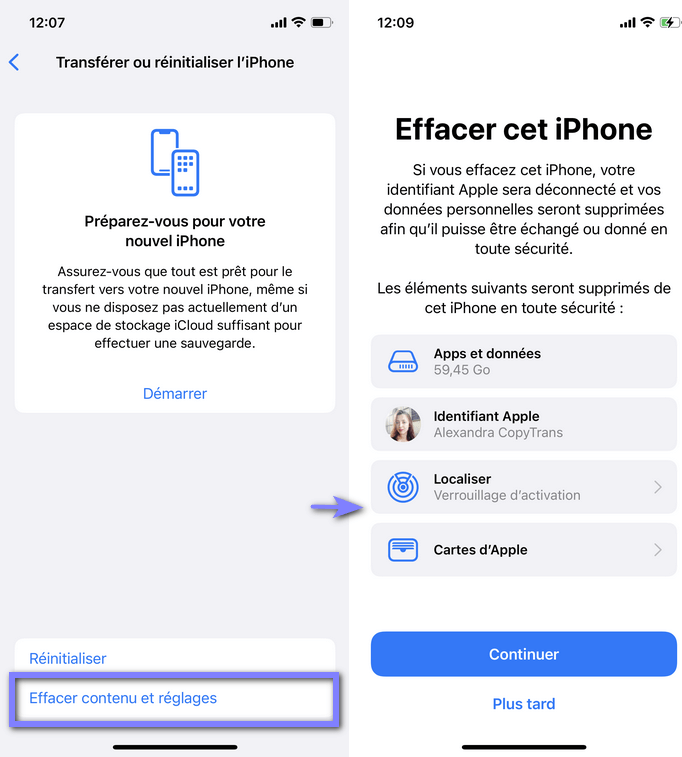 recuperer donnees icloud