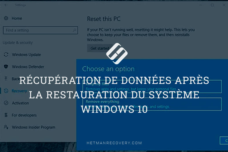restauration donnees
