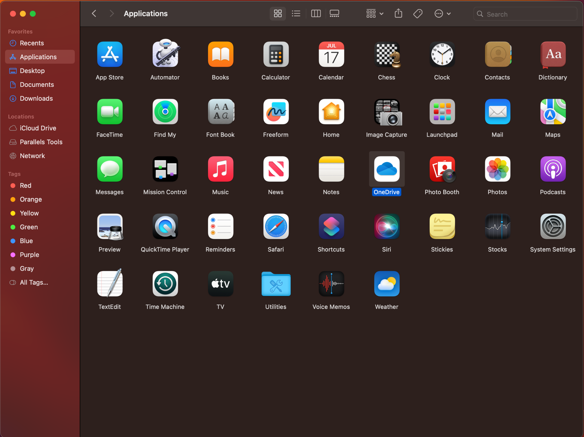 mac os onedrive